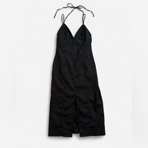 J. Crew Elegant Black Backless Dress